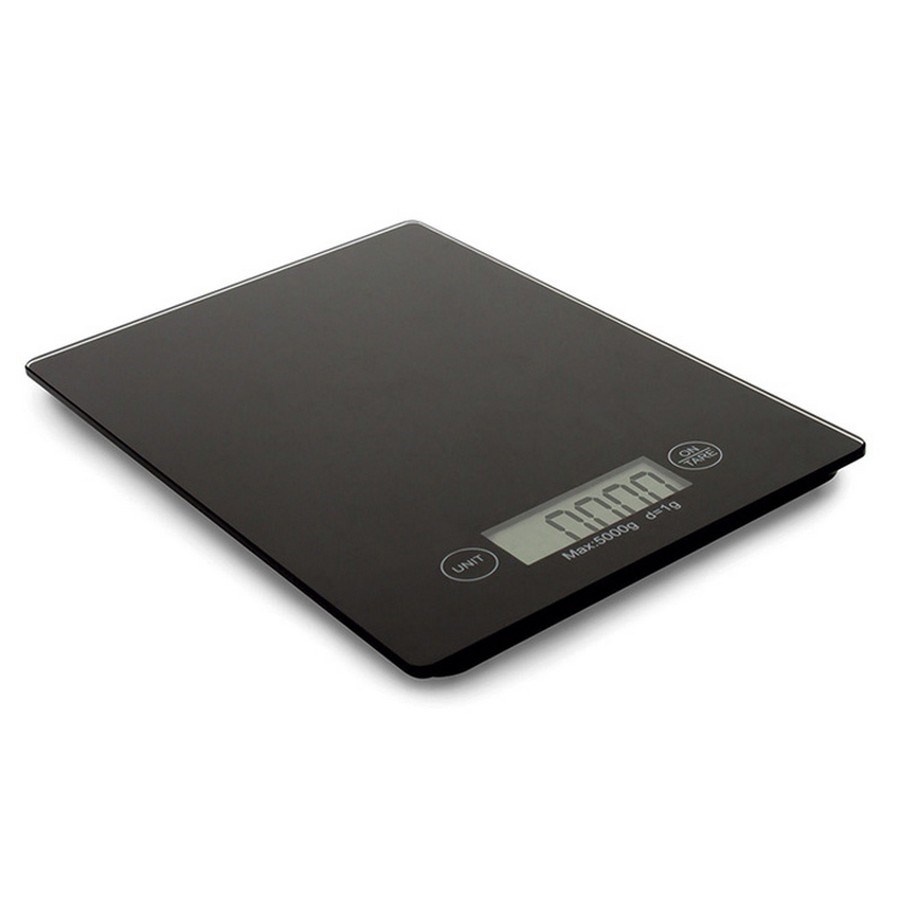 Ψηφιακή ζυγαριά κουζίνας 5kg/1g με LCD οθόνη  KE-A Μαύρη